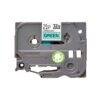 Fita Original Brother TZe731 Laminada  Texto Preto em Fundo Verde  12mm x 8 metros