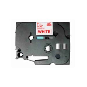 Fita Original Brother TZeB31  Laminada Fluorescente Texto Preto em Fundo Laranja  12mm x 5 metros