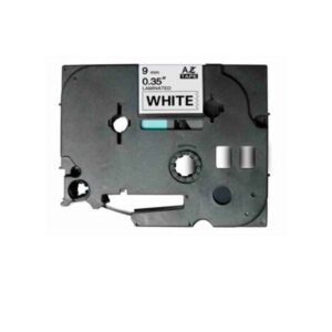 Fita Original Brother TZeSE4  Laminada de Segurança Texto Preto em Fundo Branco 18mm x 8 metros