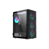 Caixa Montech X3 Mesh c/ vidro temperado Preto