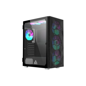 Caixa Montech X3 Mesh c/ vidro temperado Preto