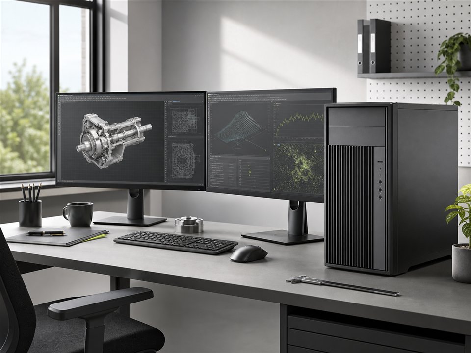 Workstation profissional para áreas técnicas e criativas