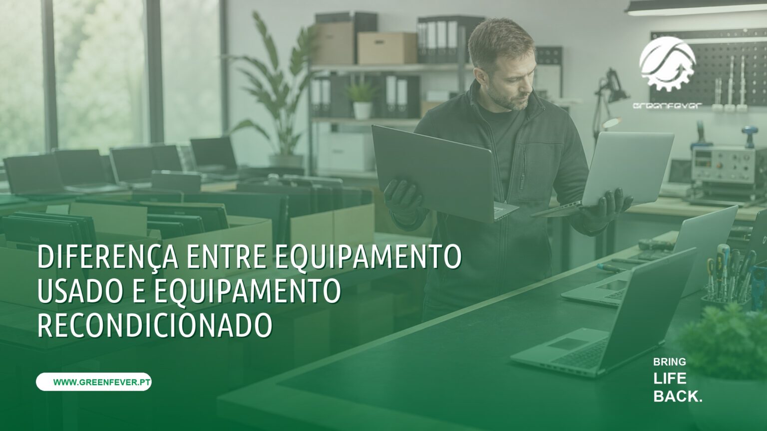 Diferença entre equipamento usado e equipamento recondicionado