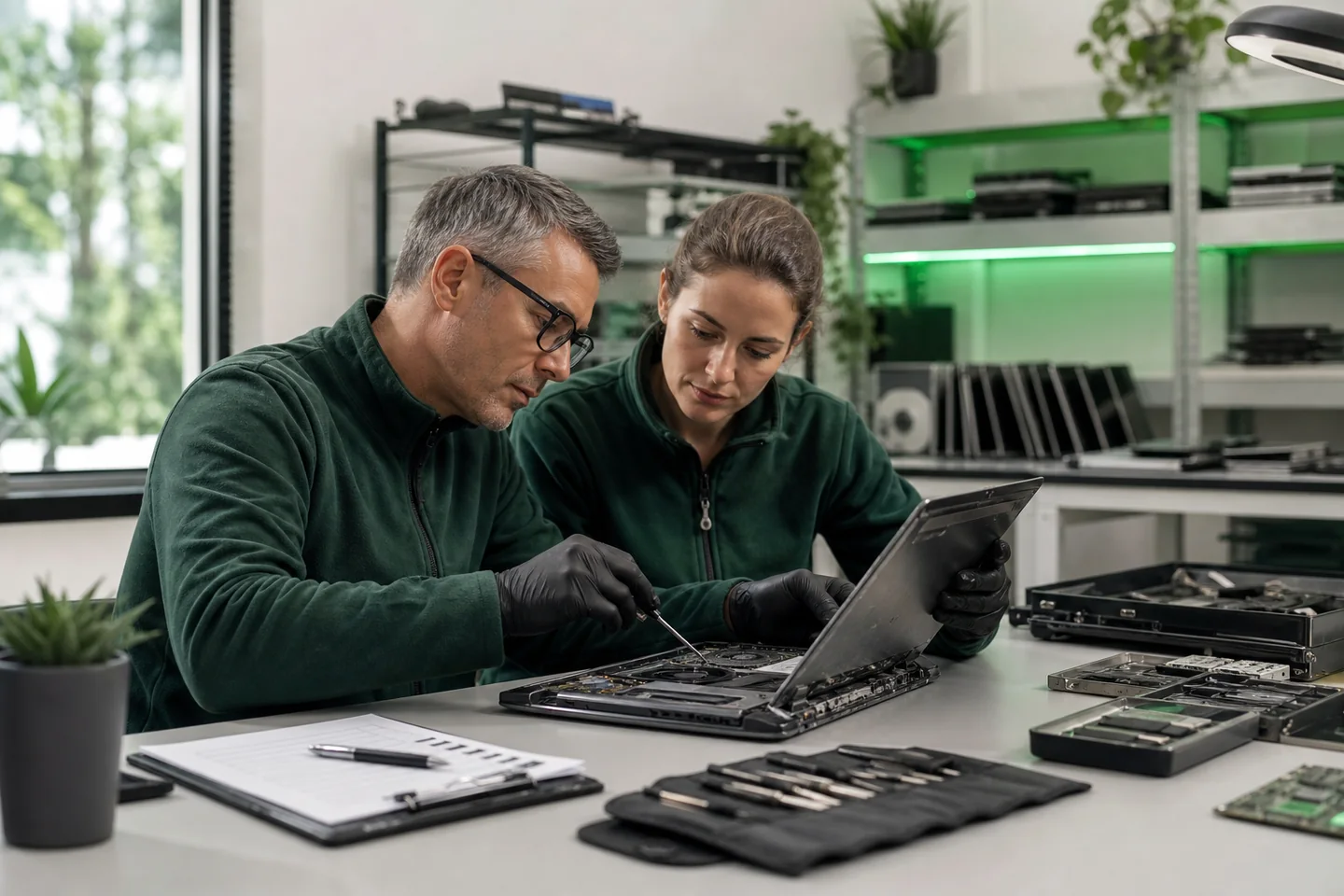 Processo técnico de análise e controlo de qualidade de equipamentos informáticos na GreenFever