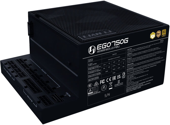 Fonte Modular Lian Li Edge 750W 80+ Gold Preto