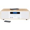 Micro Aparelhagem Thomson MIC201IBT  CD/Radio/USB  Bluetooth  50W  Color Madeira e Branco
