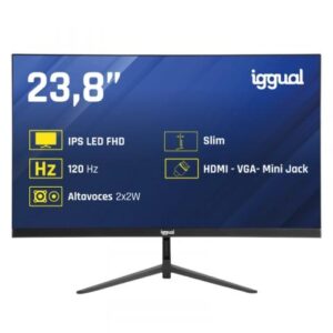 Monitor 24" iggual Full HD 1ms 120Hz VGA HDMI DisplayPort MM