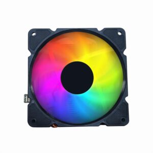 Dissipador de refrigeração da CPU 12 cm 100 W LED multicolorido 4 pinos