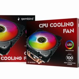 Dissipador de refrigeração da CPU 12 cm 100 W LED multicolorido 4 pinos - Image 6