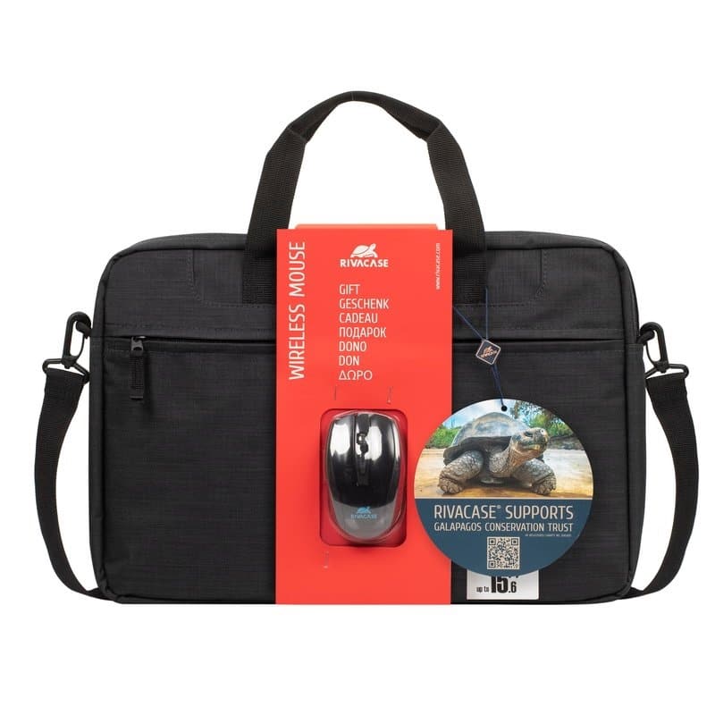 Mala Portátil Rivacase Regent 15.6" + Rato sem Fio