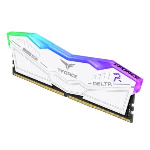 Alternative view of Memoria Dimm Team Group Kit 32GB (2 x 16GB) DDR5 6000MHz Delta RGB Branco