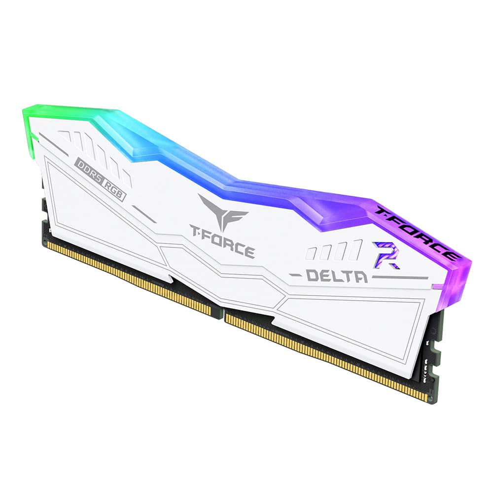 Memoria Dimm Team Group Kit 32GB (2 x 16GB) DDR5 6000MHz Delta RGB Branco - Image 2