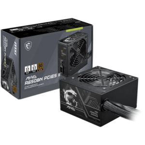 Fonte de Alimentação MSI MAG A650BN PCIE5 II 650 W ATX 80 PLUS Bronze Preta
