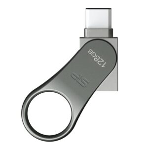 Alternative view of Pen Drive Silicon Power C80 128Gb Type-C e Usb 3.2 Dual em Metal