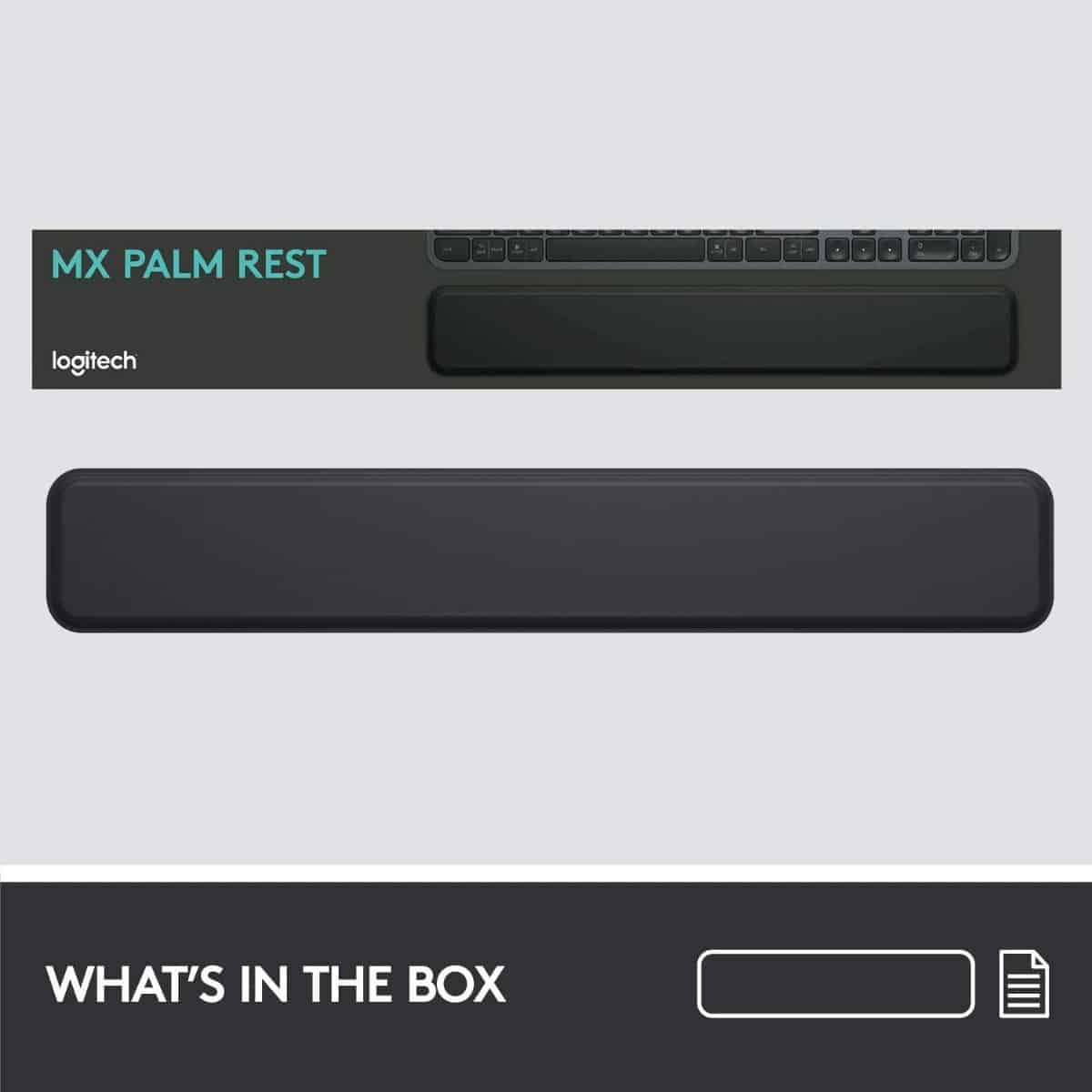 Apoio Pulso Logitech Mx para Teclado Preto - Image 5