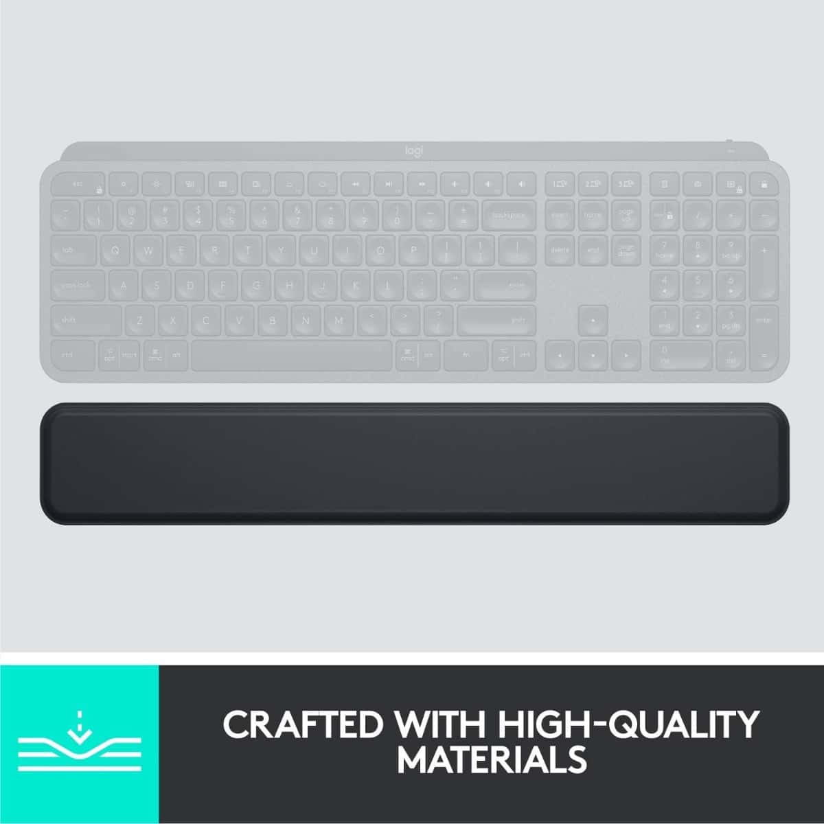 Apoio Pulso Logitech Mx para Teclado Preto - Image 6
