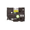 Fita Original Brother TZe661  Laminada Texto Preto em Fundo Amarelo  36mm x 8 metros