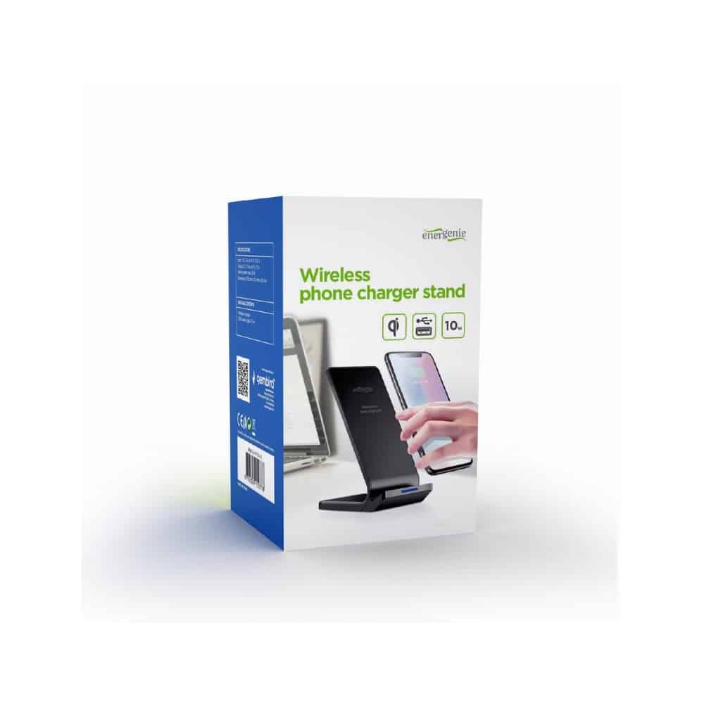 Carregador e Suporte Gembird Wireless 10W Preto - Image 3