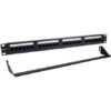 Patch Panel Phasak PU 2424/ 24 Portas   Cat.6  Altura 1U  gestao de cabos