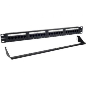 Patch Panel Phasak PU 2424/ 24 Portas   Cat.6  Altura 1U  gestao de cabos