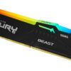 Memoria Dimm  Kingston FURY Beast RGB 32GB  1x32Gb 5600MT/s DDR5 CL36  Apenas AMD AM5 e Intel 14ª e acima
